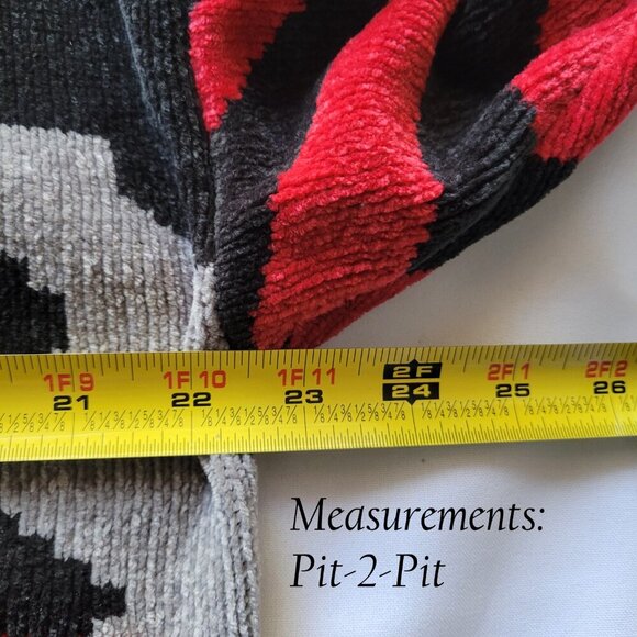 Imagio Unisex Tri-color Block Fleece High Collar Sweater (Size: Medium) - Picture 12 of 13